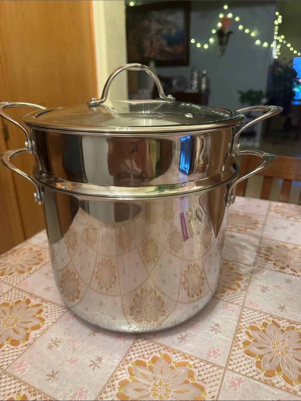 Princess House Stainless Steel Steamer Pot Set - Silver